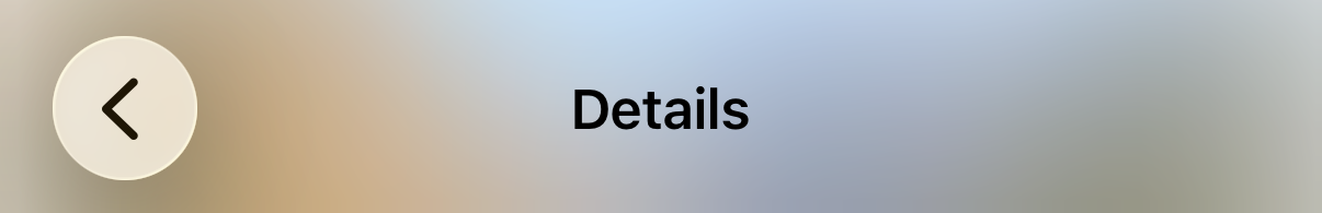 Header blur effect light